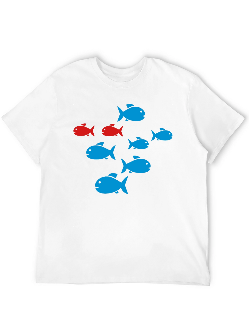 School of Fish Graphic Black T-Shirt