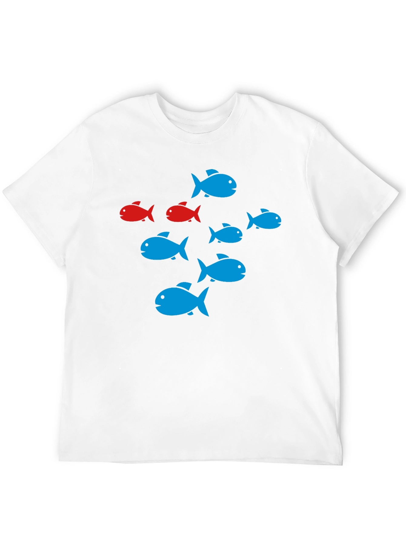 School of Fish Graphic Black T-Shirt