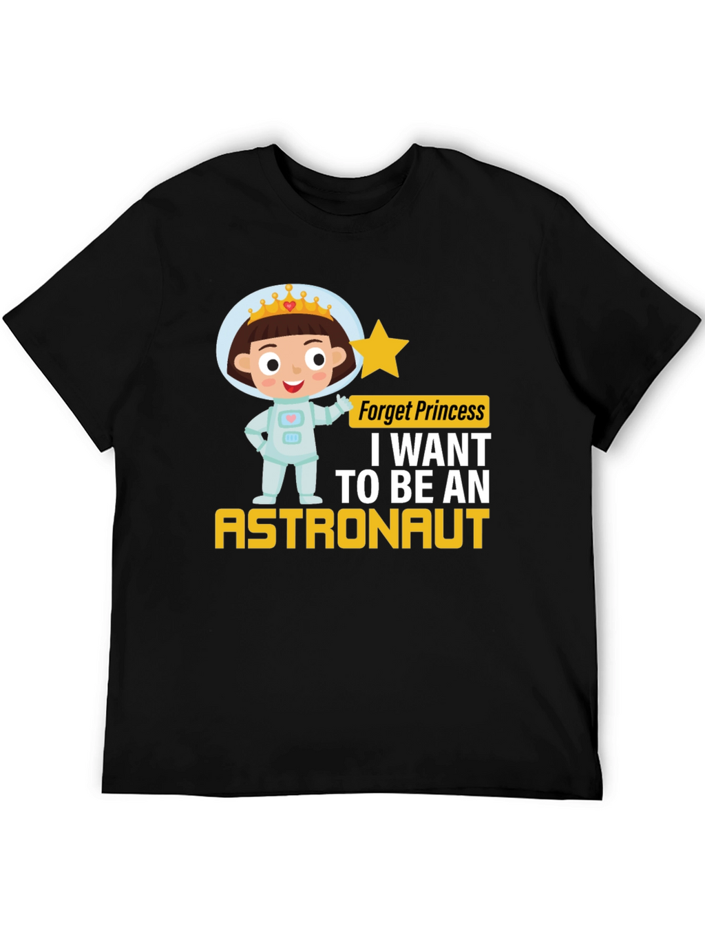 Girl Astronaut T-Shirt - Princess Astronaut