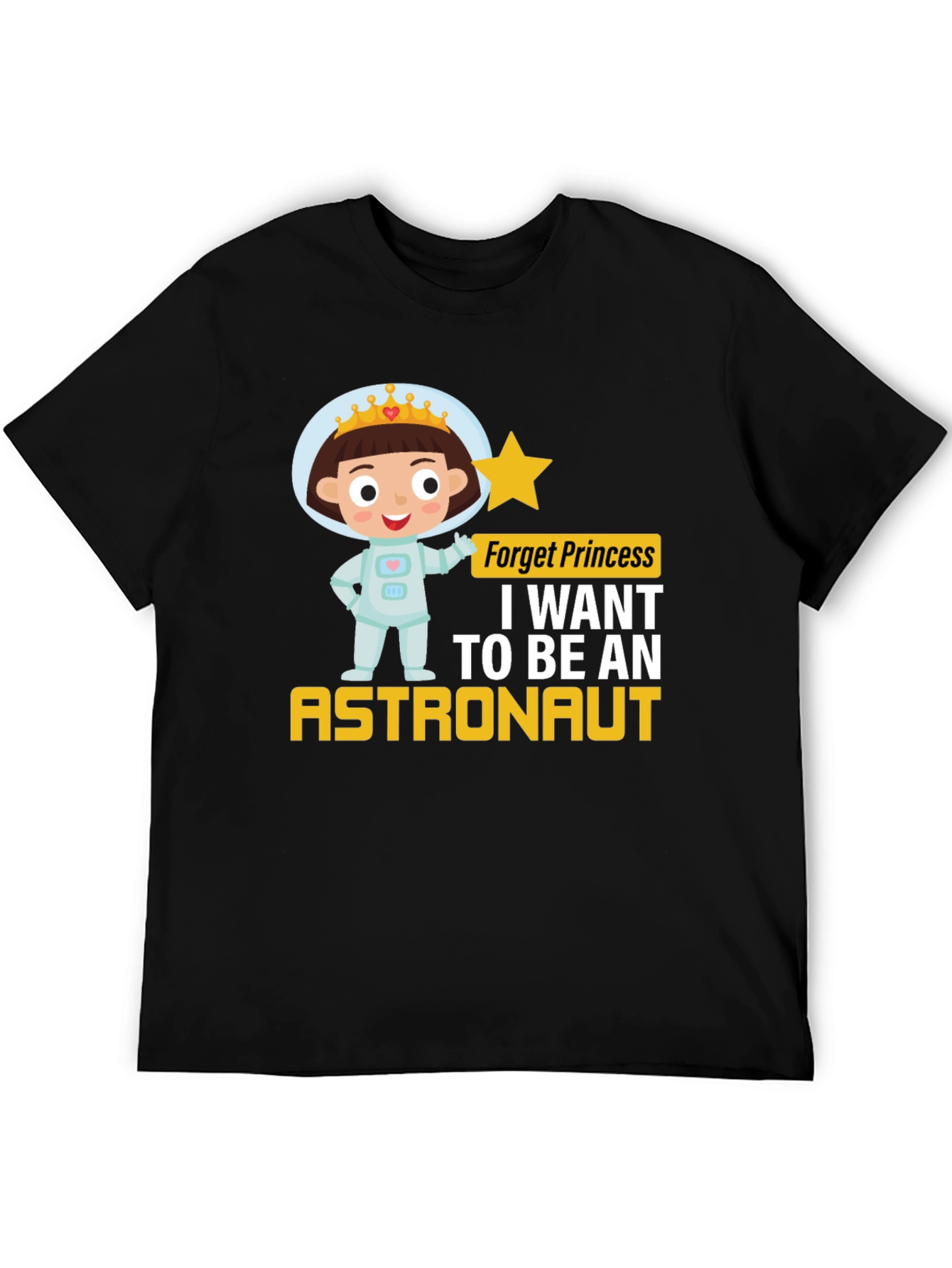 Girl Astronaut T-Shirt - Princess Astronaut