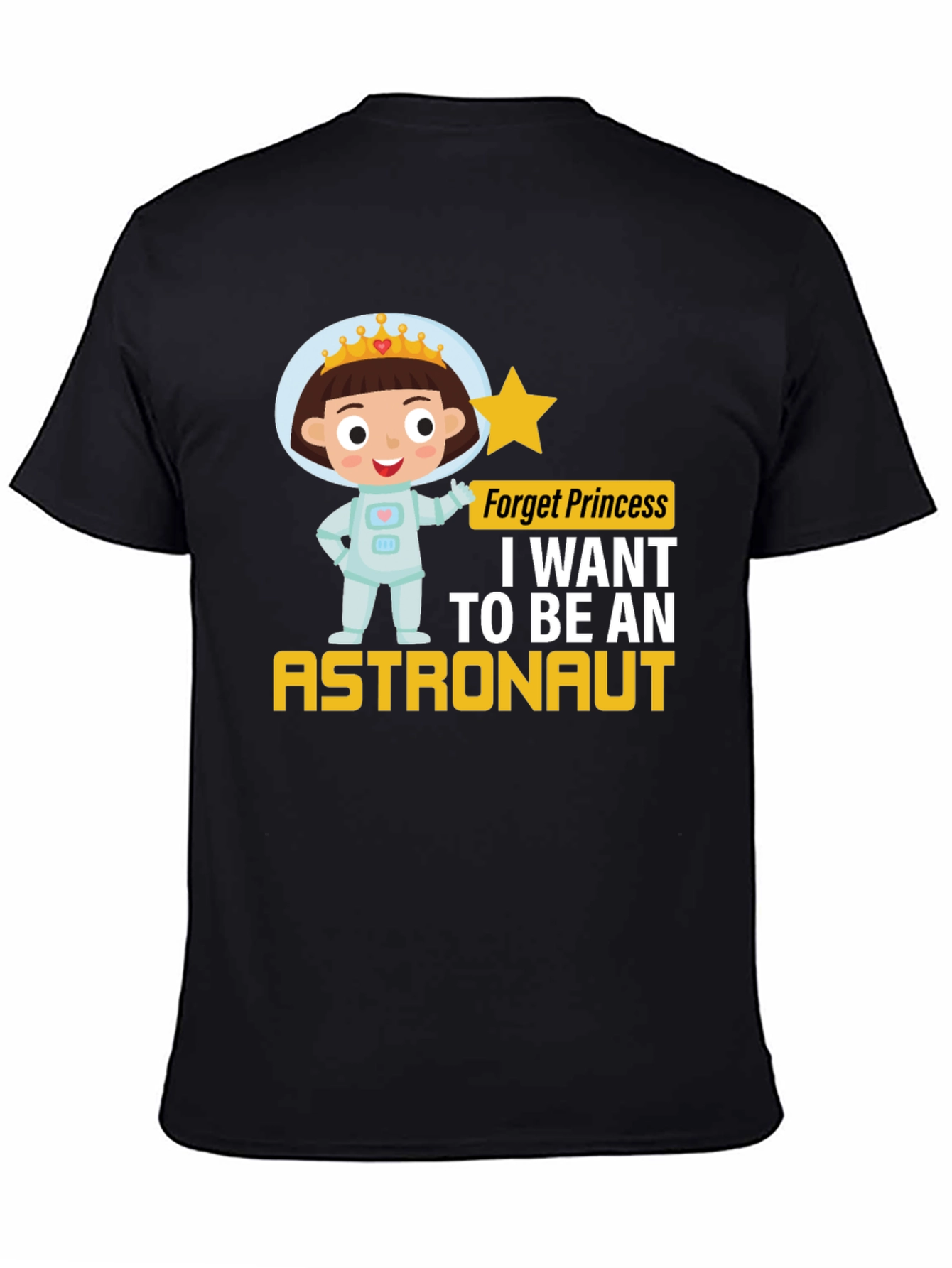 Girl Astronaut T-Shirt - Princess Astronaut