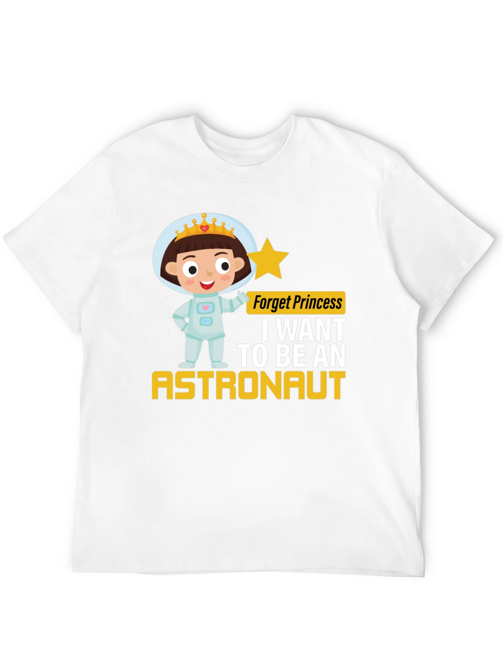 Girl Astronaut T-Shirt - Princess Astronaut