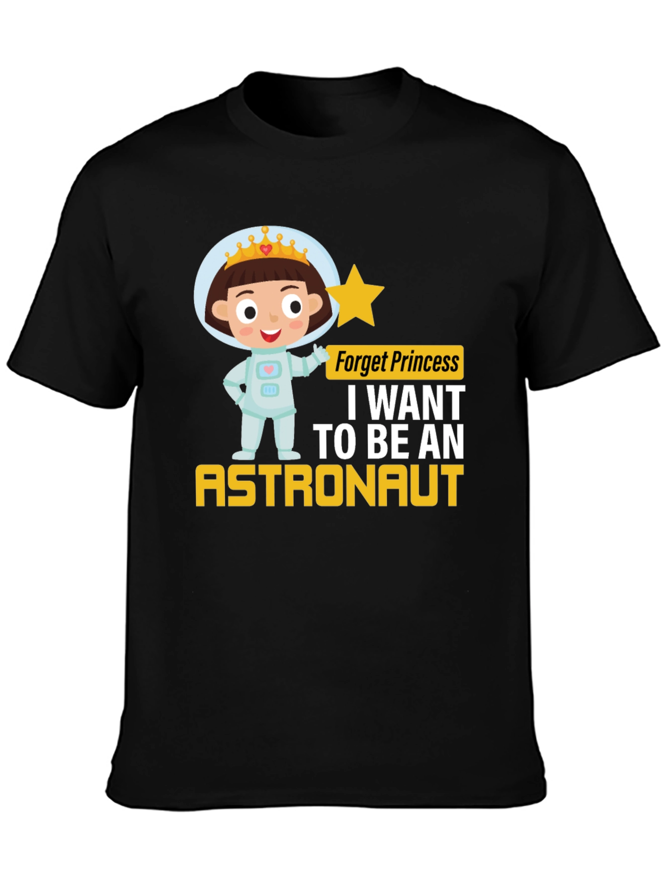 Girl Astronaut T-Shirt - Princess Astronaut
