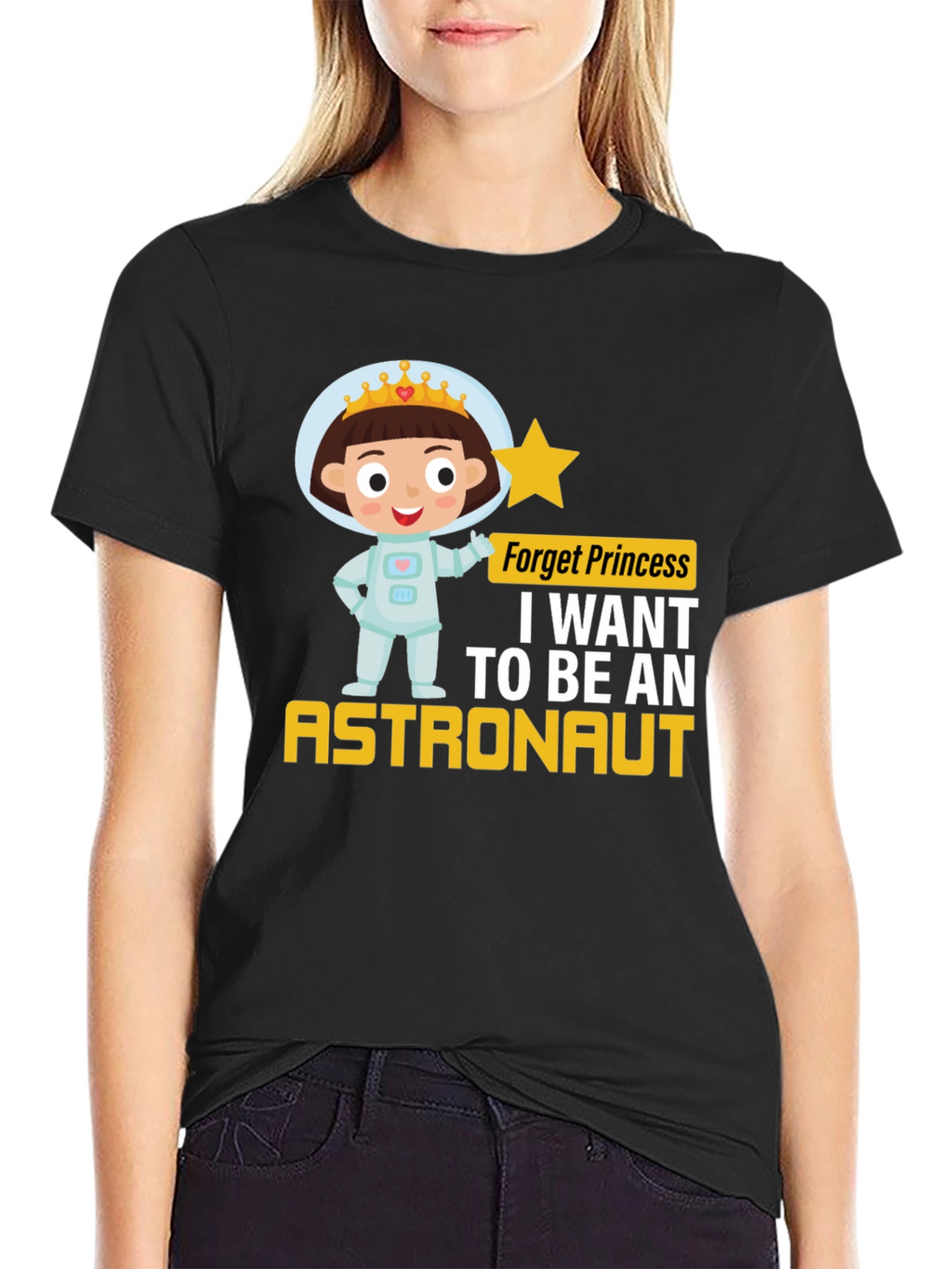 Girl Astronaut T-Shirt - Princess Astronaut