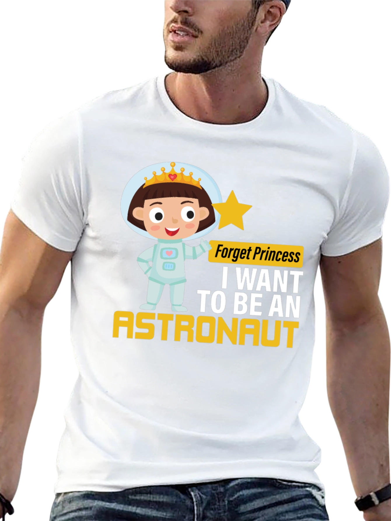 Girl Astronaut T-Shirt - Princess Astronaut