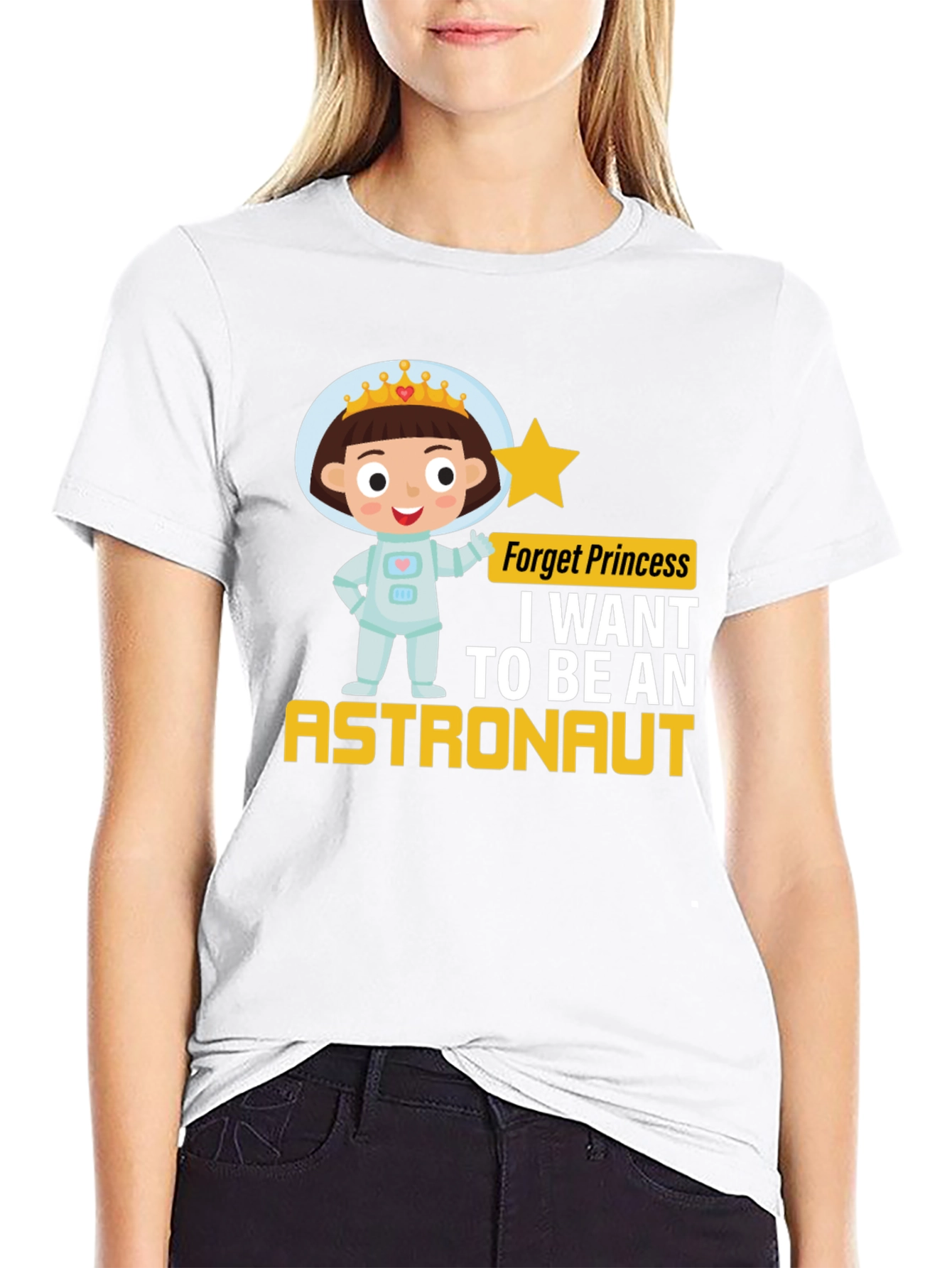 Girl Astronaut T-Shirt - Princess Astronaut