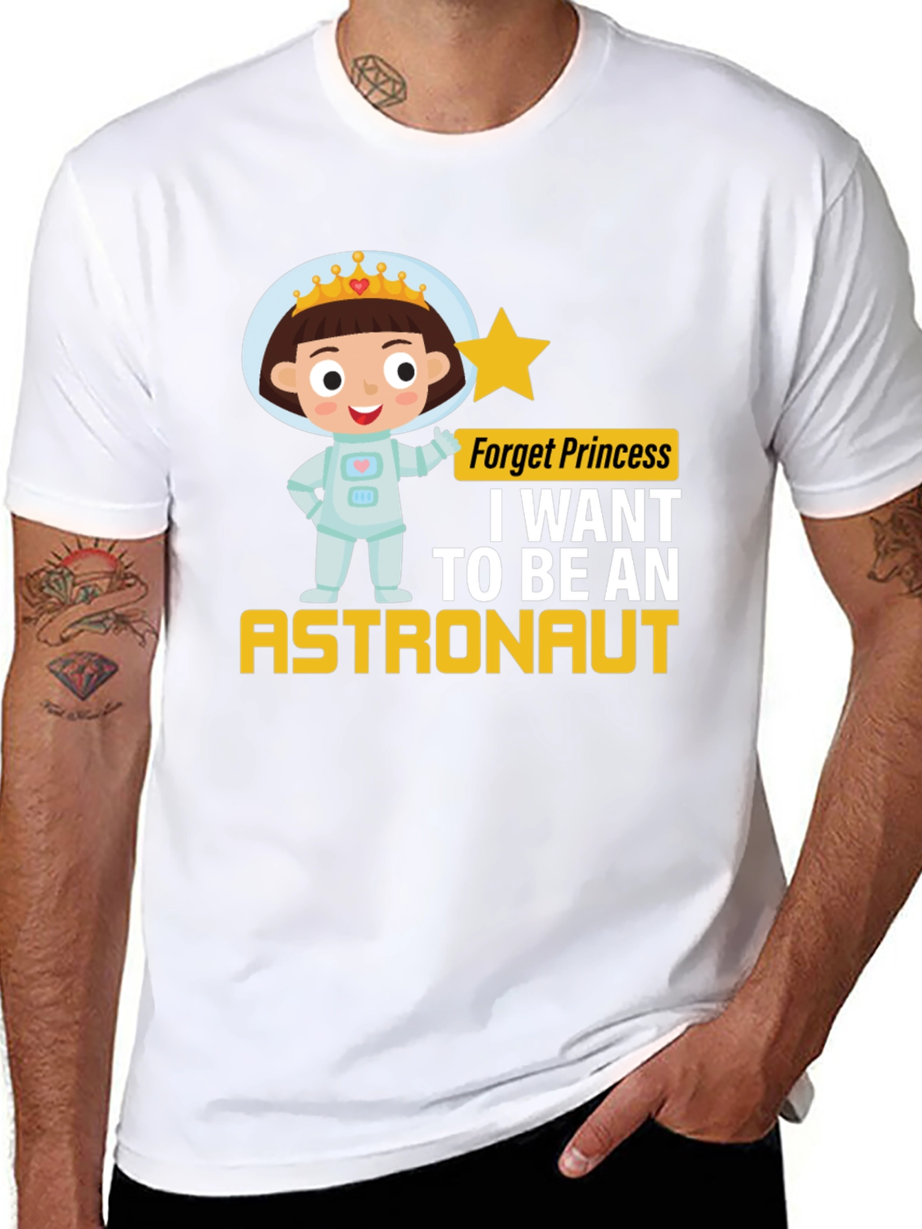 Girl Astronaut T-Shirt - Princess Astronaut