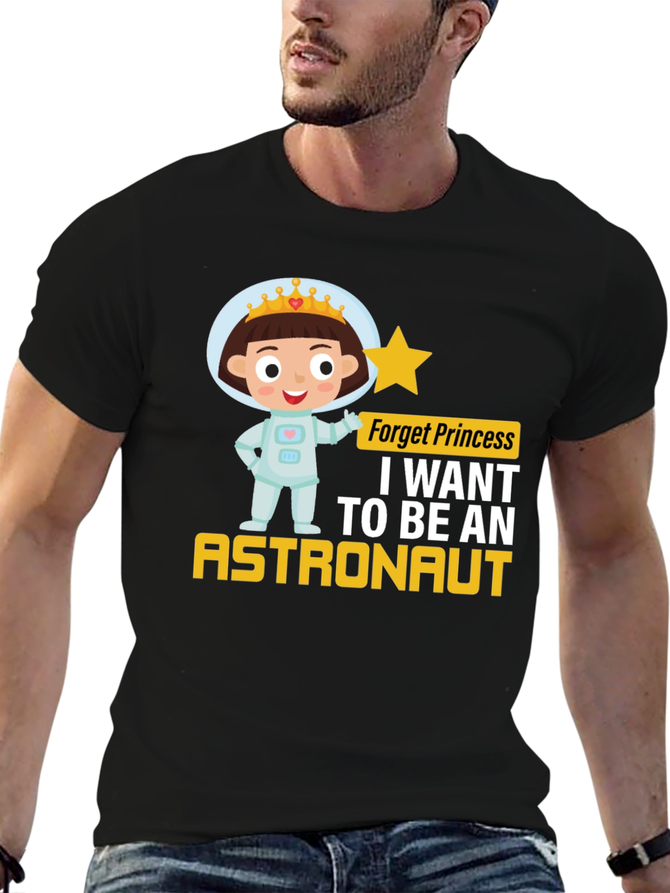 Girl Astronaut T-Shirt - Princess Astronaut