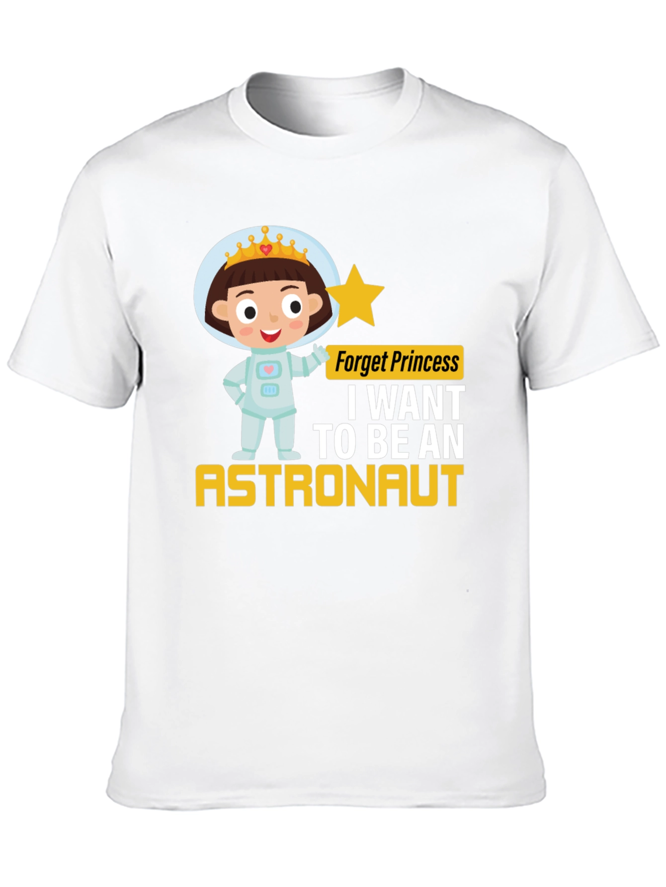 Girl Astronaut T-Shirt - Princess Astronaut