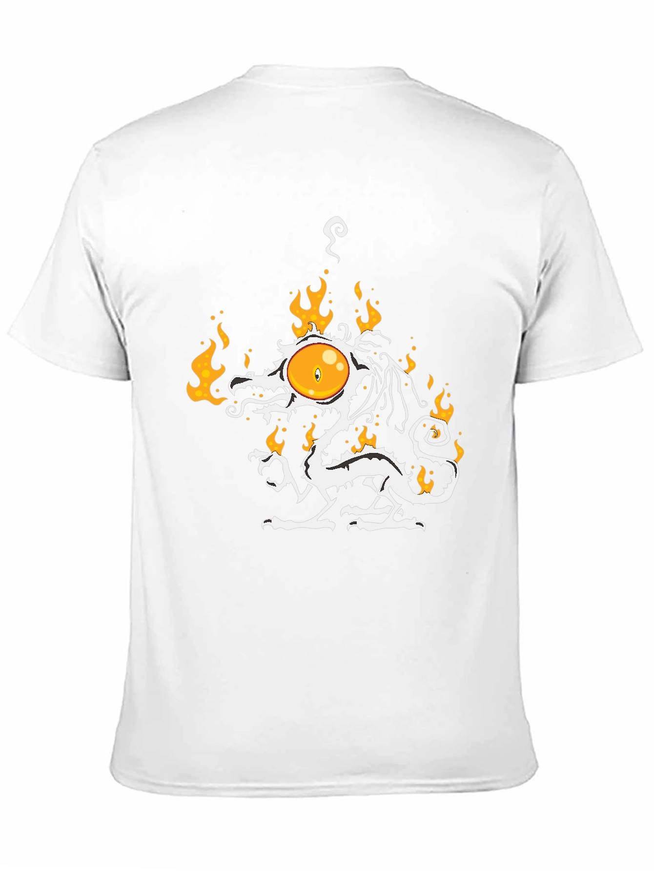Fiery Egg Dragon Graphic Tee - Unique Design