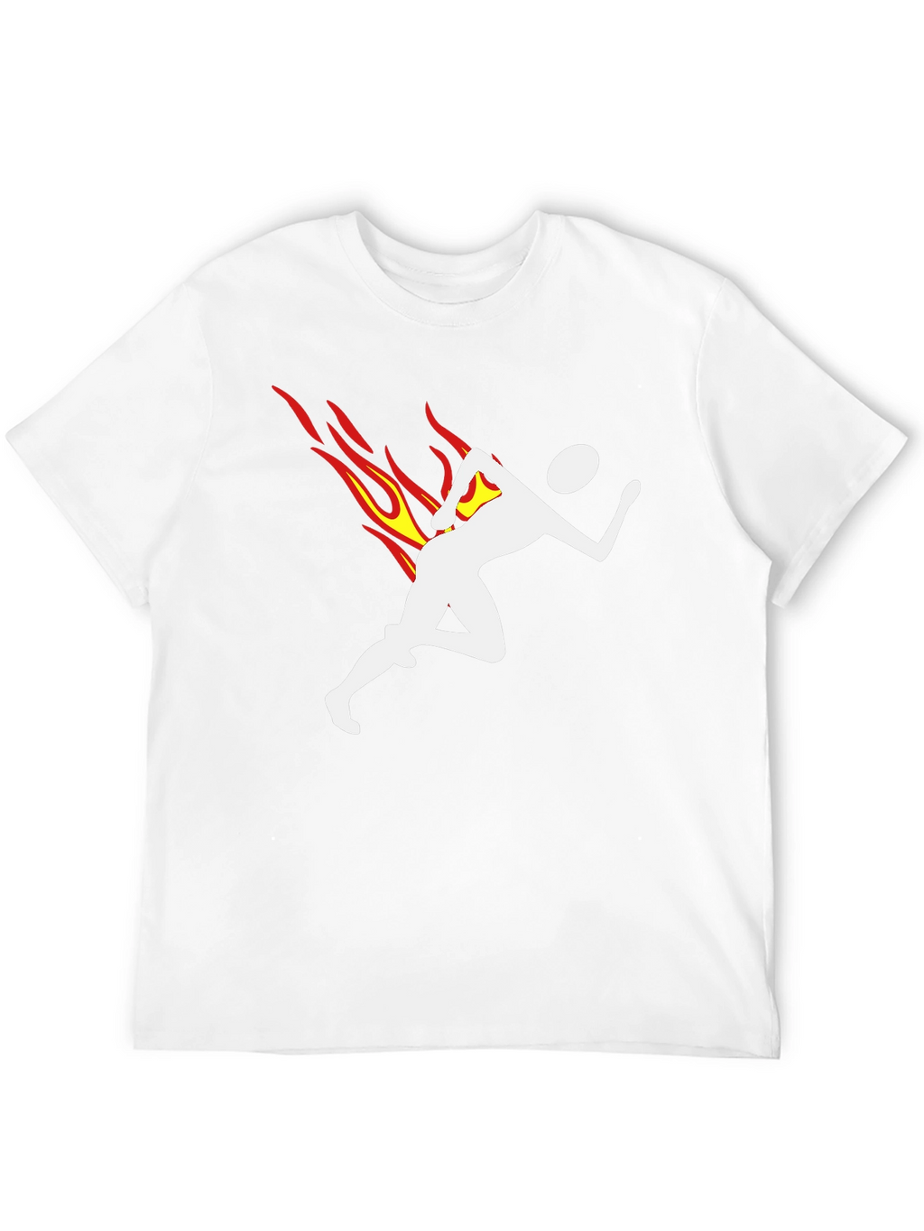 Flame Runner Graphic T-Shirt - Black