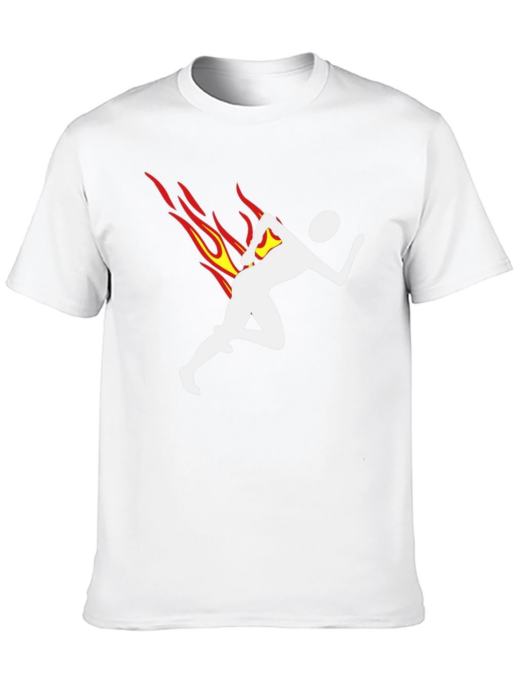 Flame Runner Graphic T-Shirt - Black