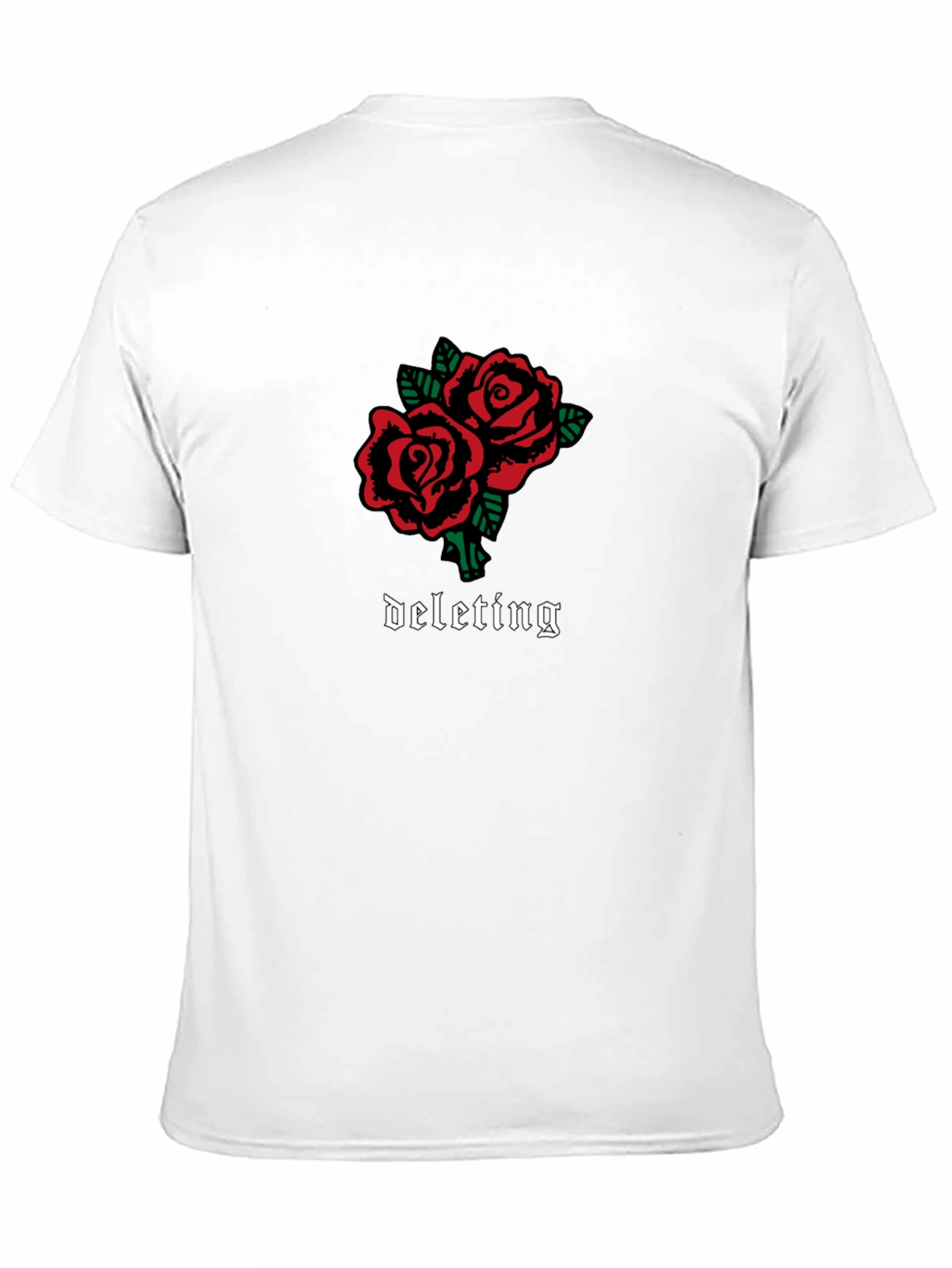 Deleting Roses Graphic T-Shirt - Black
