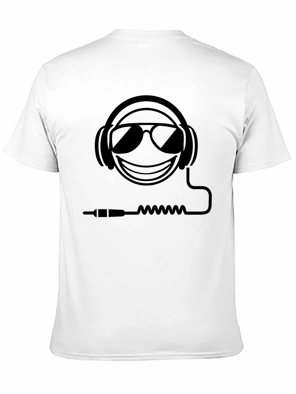 Cool Emoji Headphones T-Shirt - Black Graphic Tee