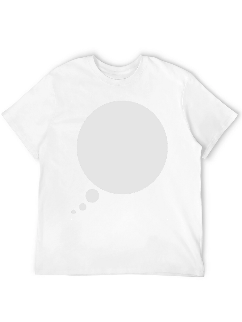 Mens Black T-Shirt with Speech Bubble Graphic