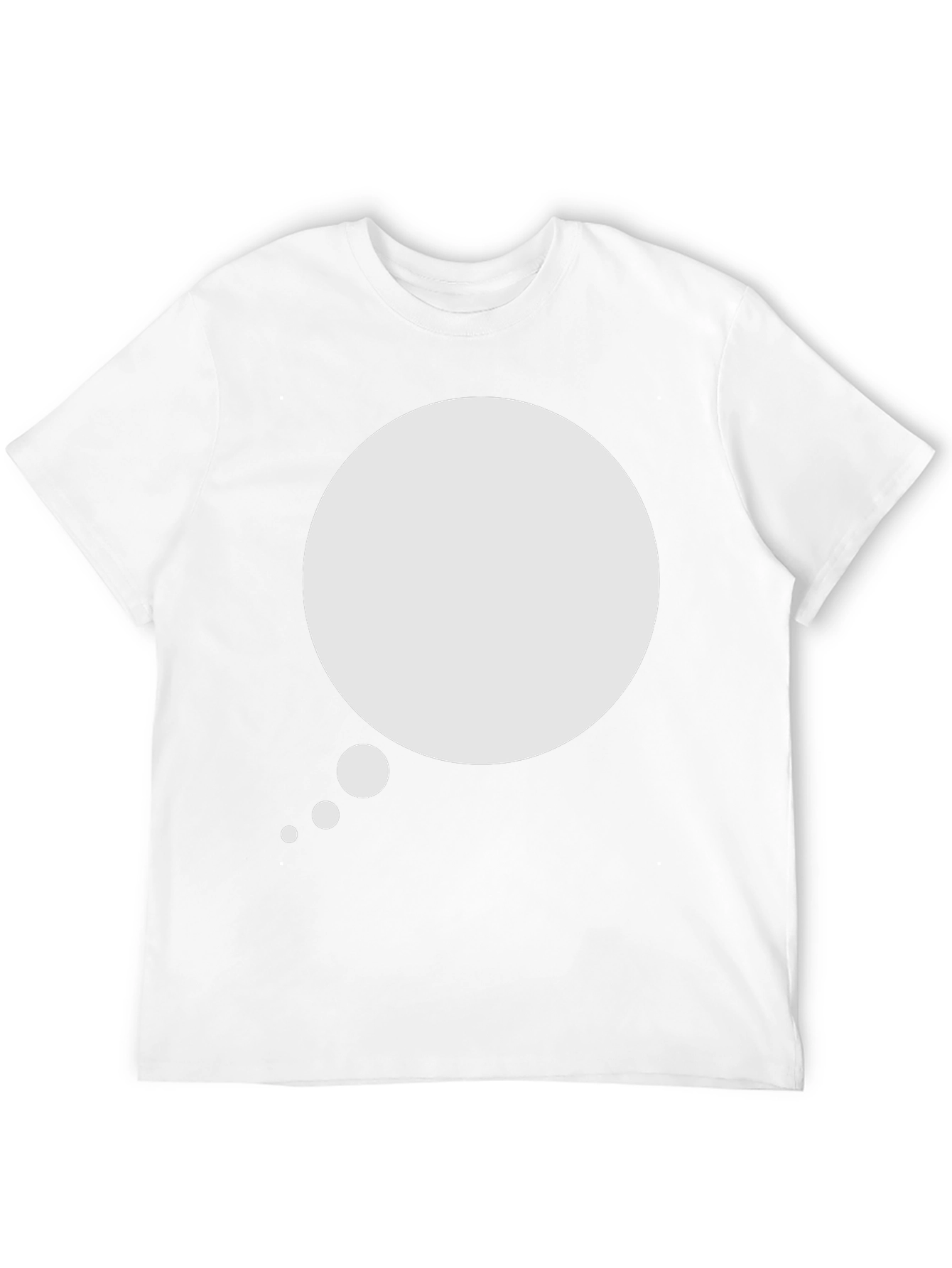 Mens Black T-Shirt with Speech Bubble Graphic
