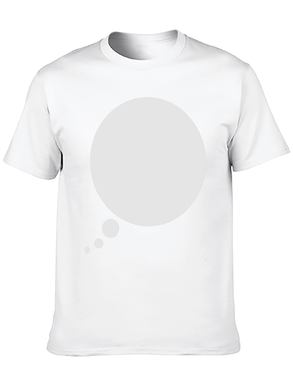 Mens Black T-Shirt with Speech Bubble Graphic