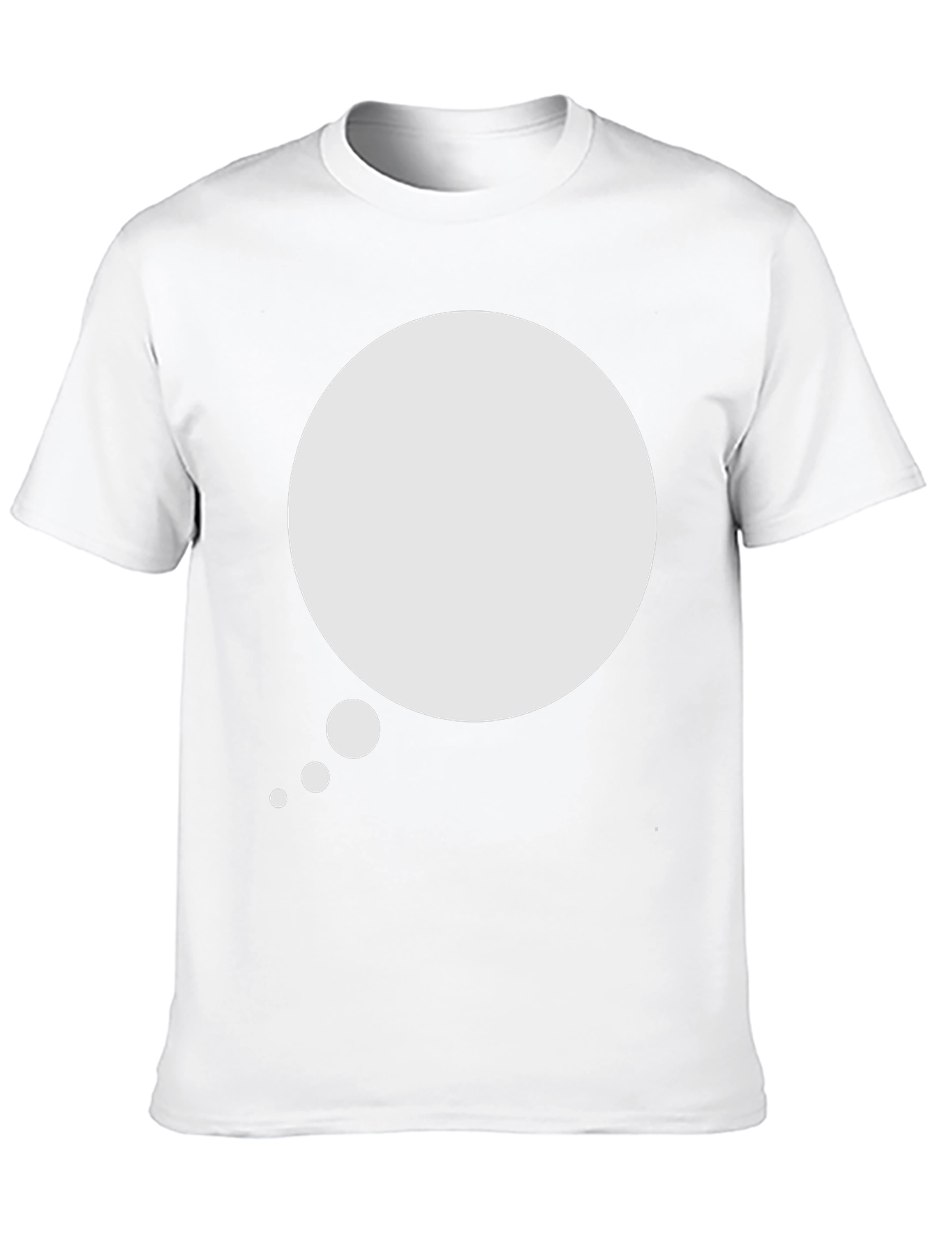 Mens Black T-Shirt with Speech Bubble Graphic