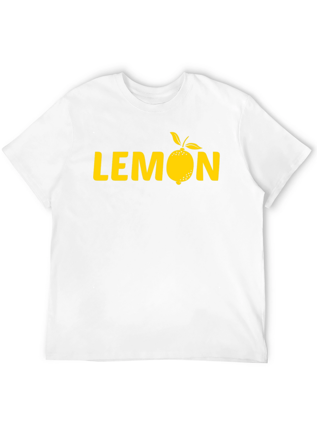 Lemon Graphic Tee - Mens Black Cotton T-Shirt