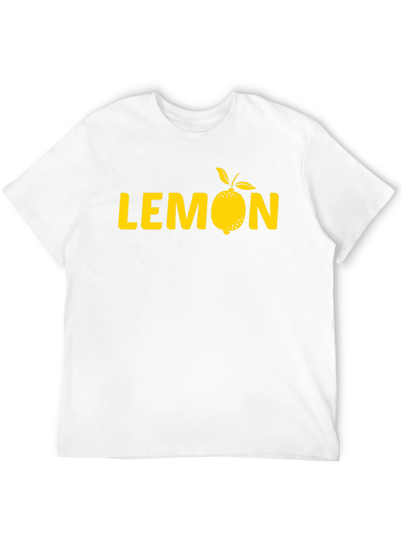 Lemon Graphic Tee - Mens Black Cotton T-Shirt