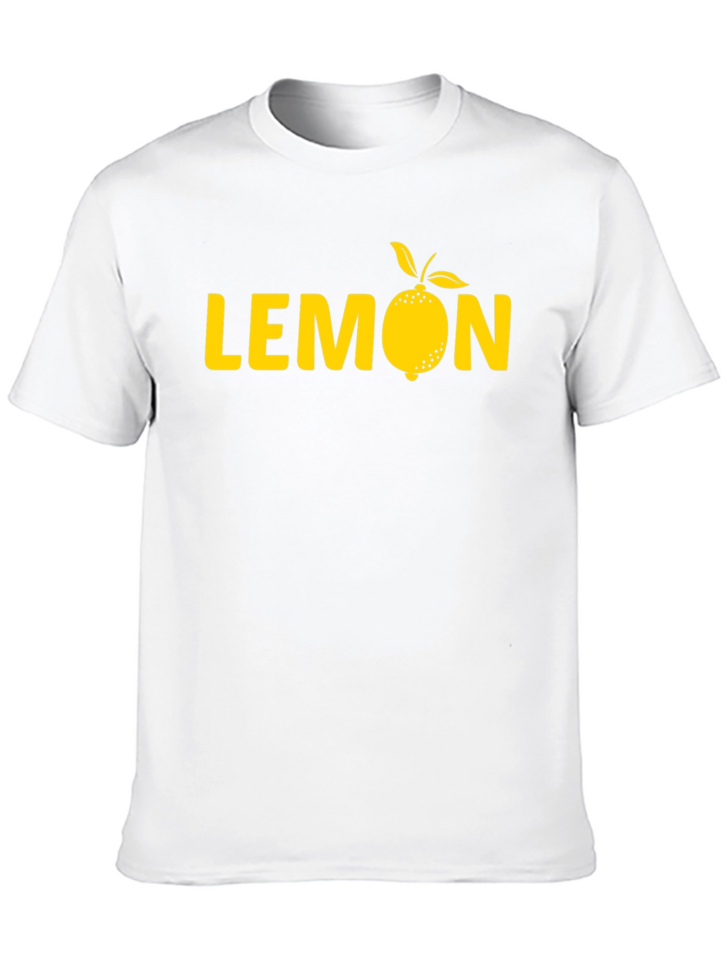 Lemon Graphic Tee - Mens Black Cotton T-Shirt