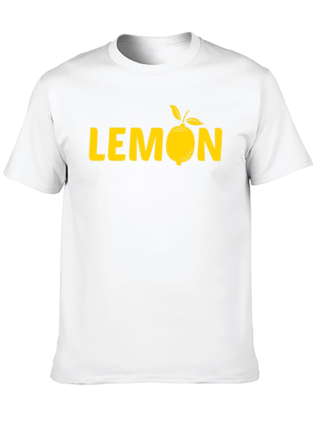 Lemon Graphic Tee - Mens Black Cotton T-Shirt