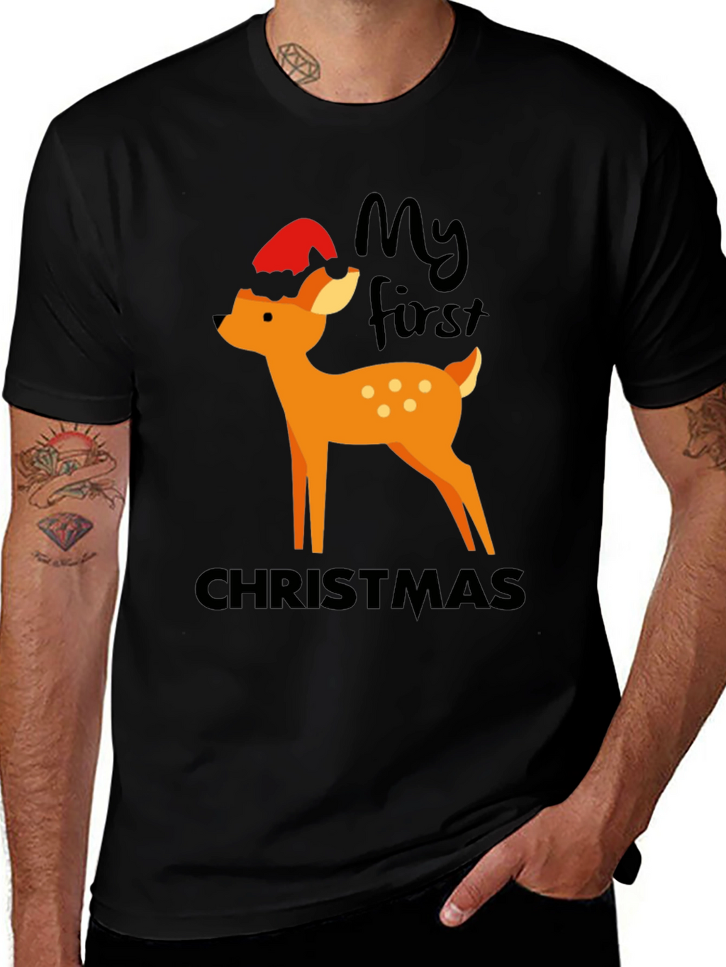 My First Christmas Deer Graphic Tee