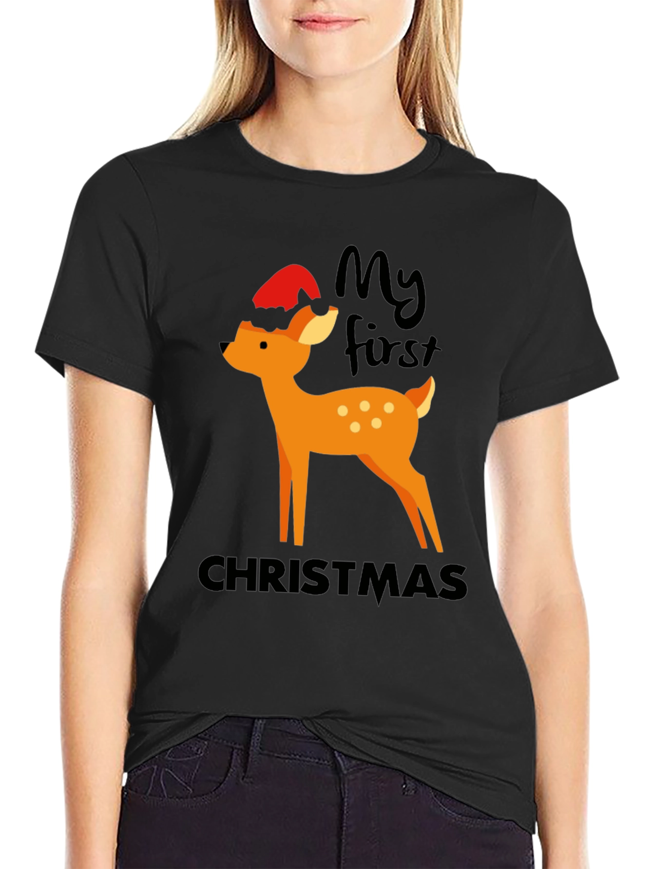 My First Christmas Deer Graphic Tee