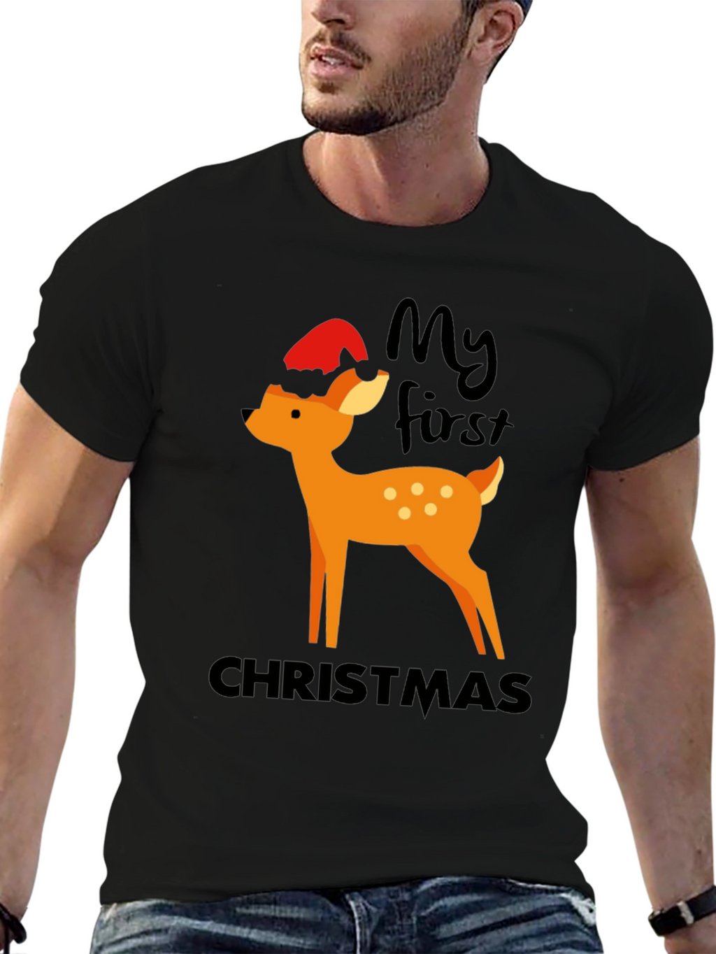 My First Christmas Deer Graphic Tee