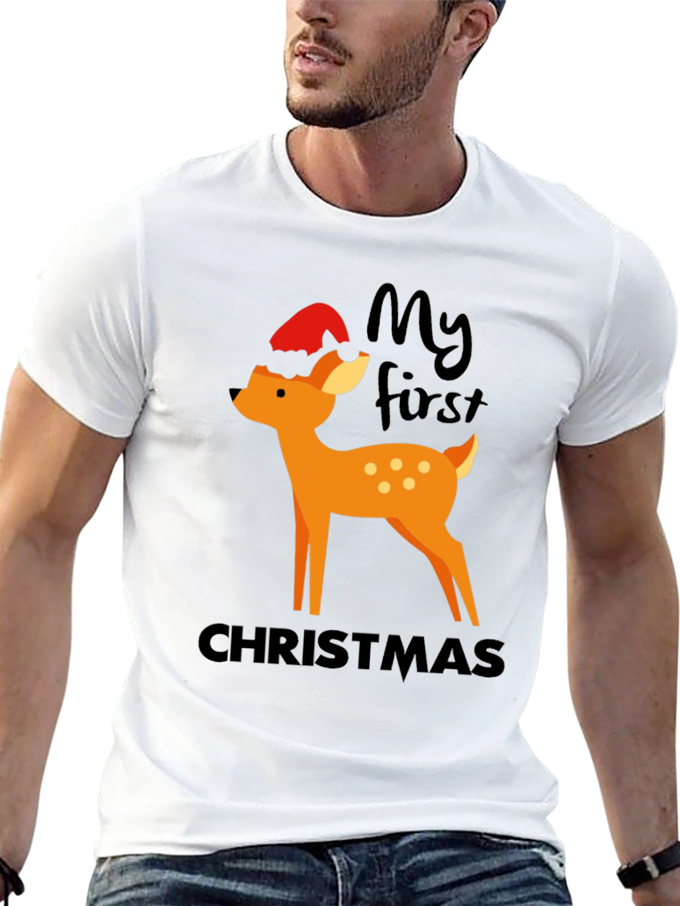 My First Christmas Deer Graphic Tee