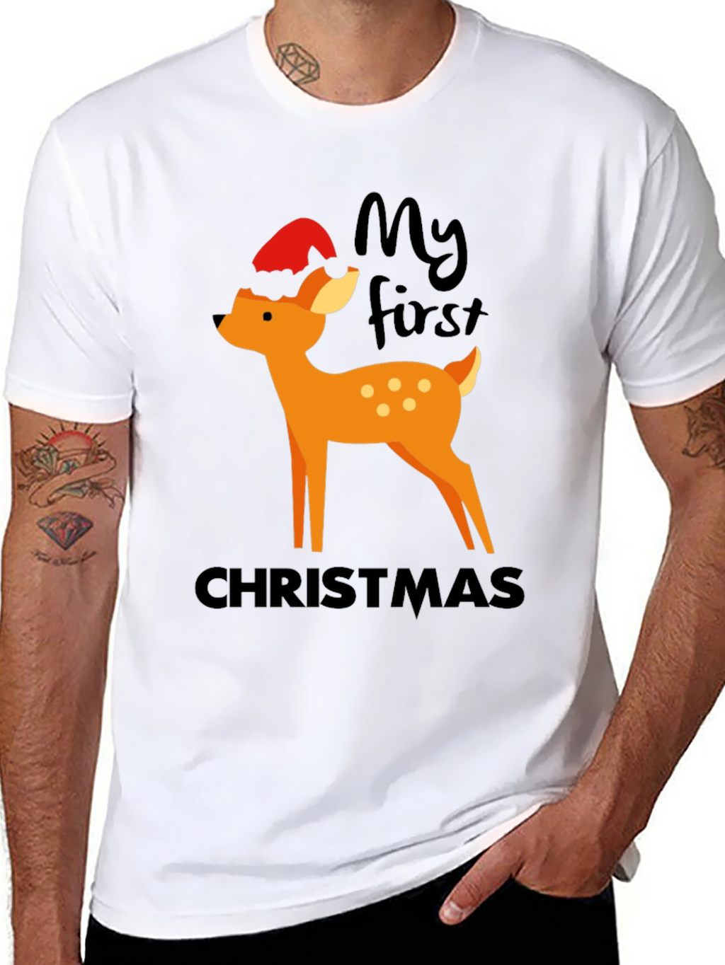 My First Christmas Deer Graphic Tee