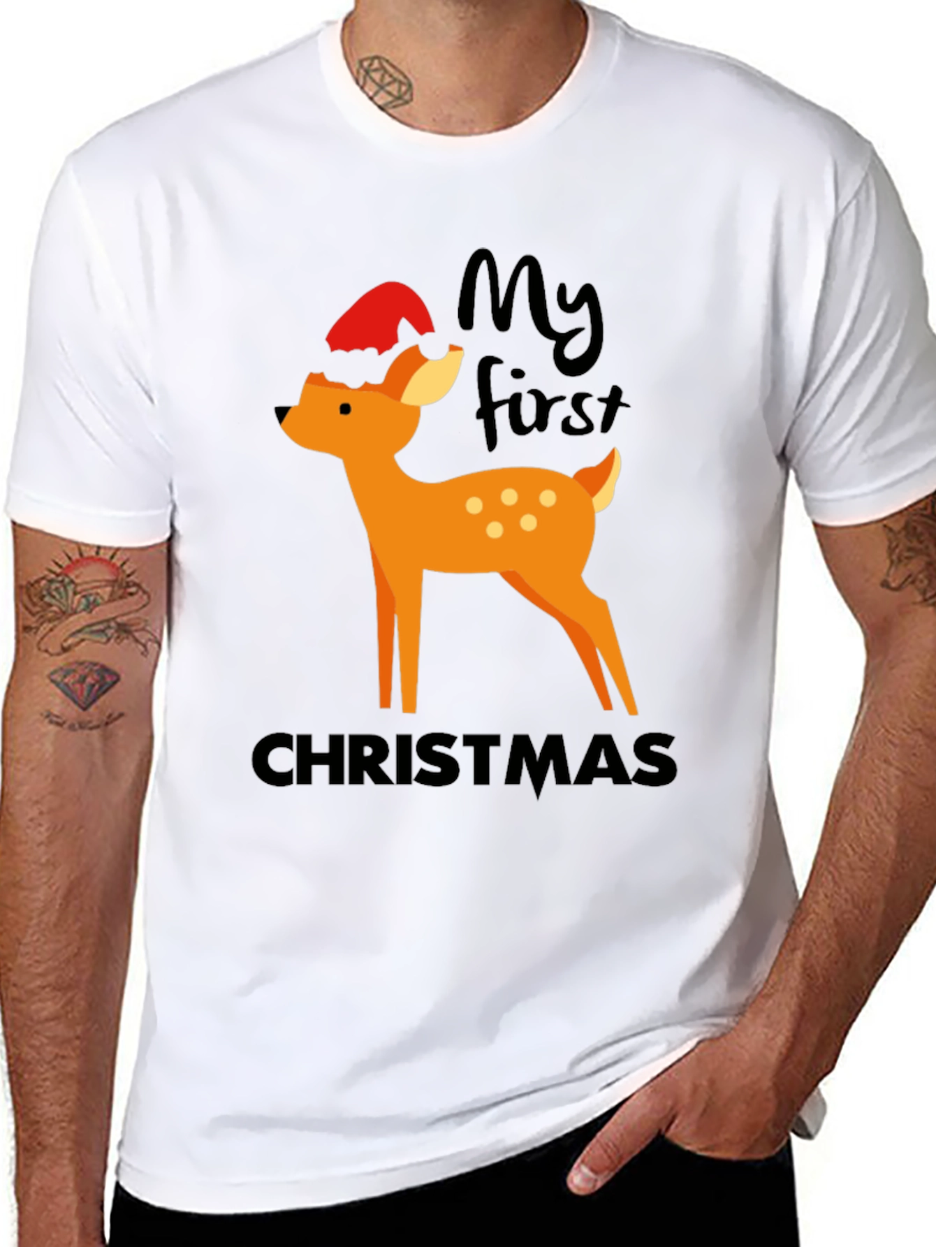 My First Christmas Deer Graphic Tee