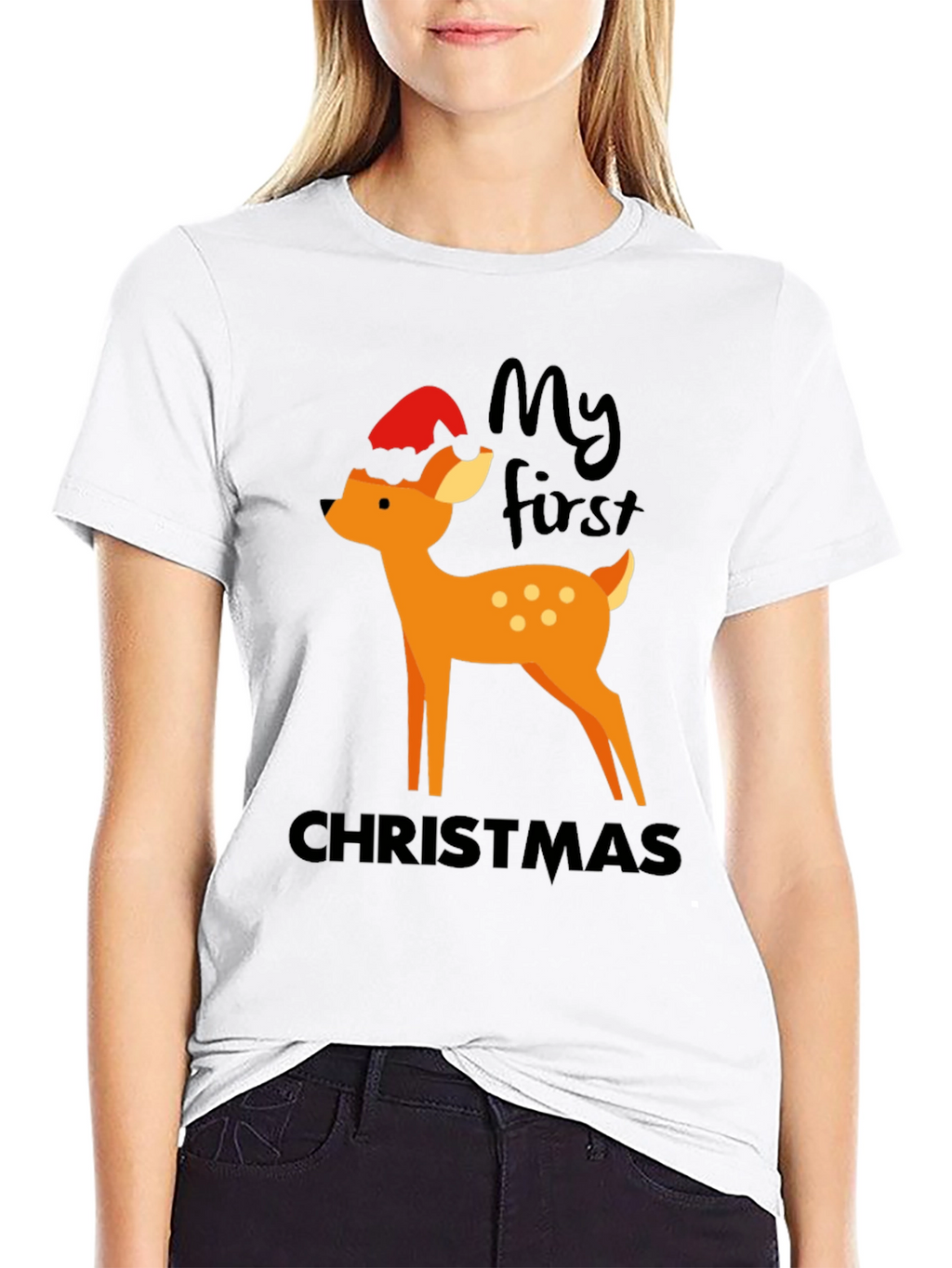 My First Christmas Deer Graphic Tee