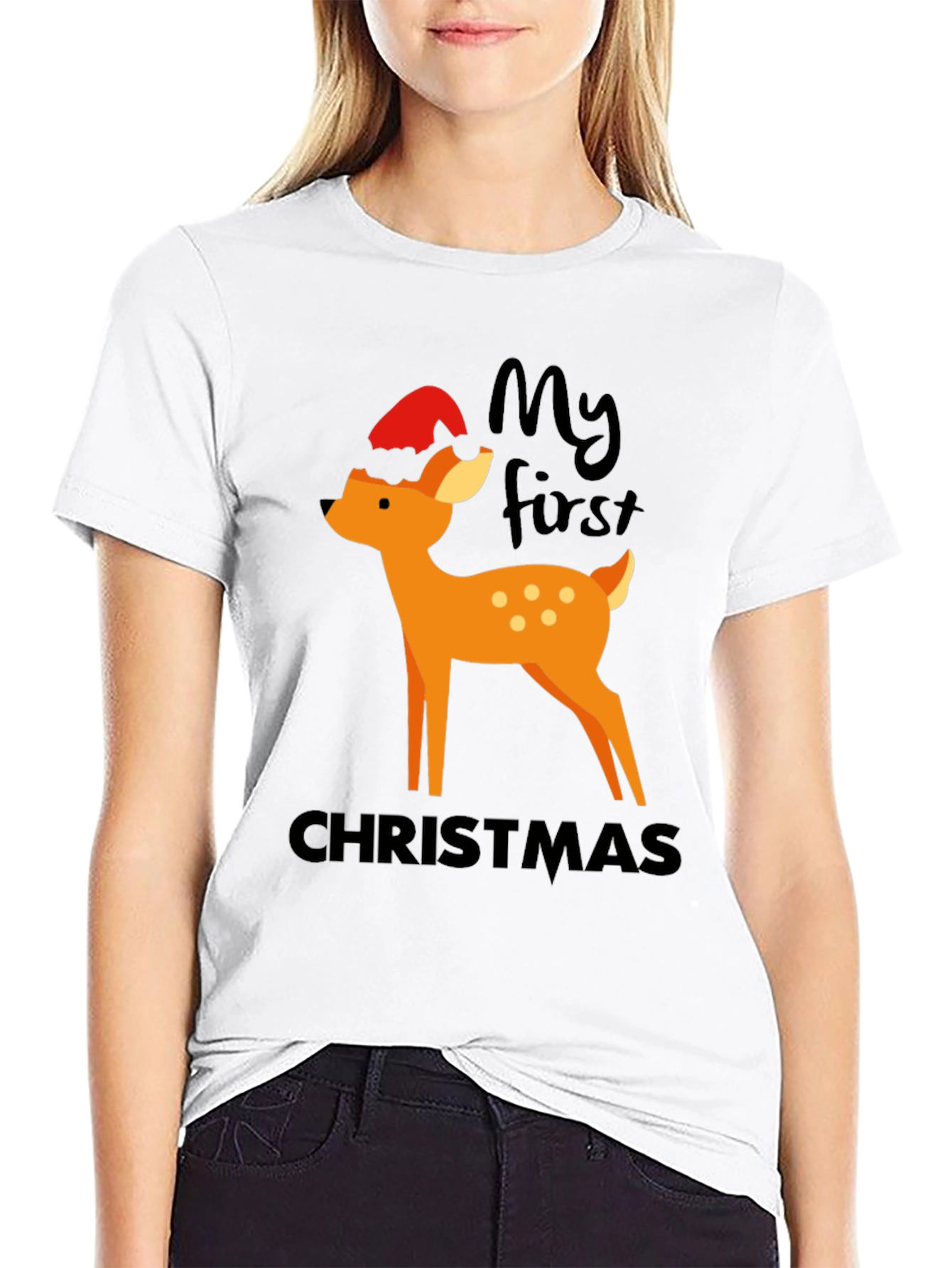 My First Christmas Deer Graphic Tee