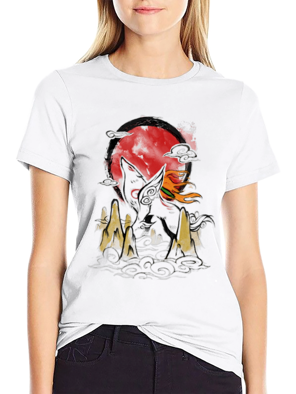 Wolf Moon Graphic Tee - Unique Design