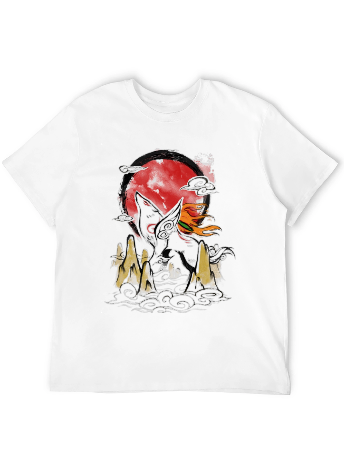 Wolf Moon Graphic Tee - Unique Design
