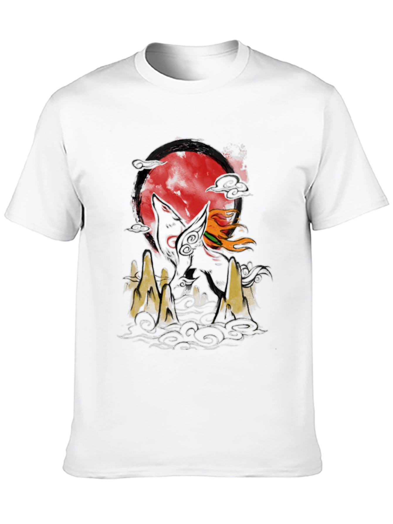 Wolf Moon Graphic Tee - Unique Design