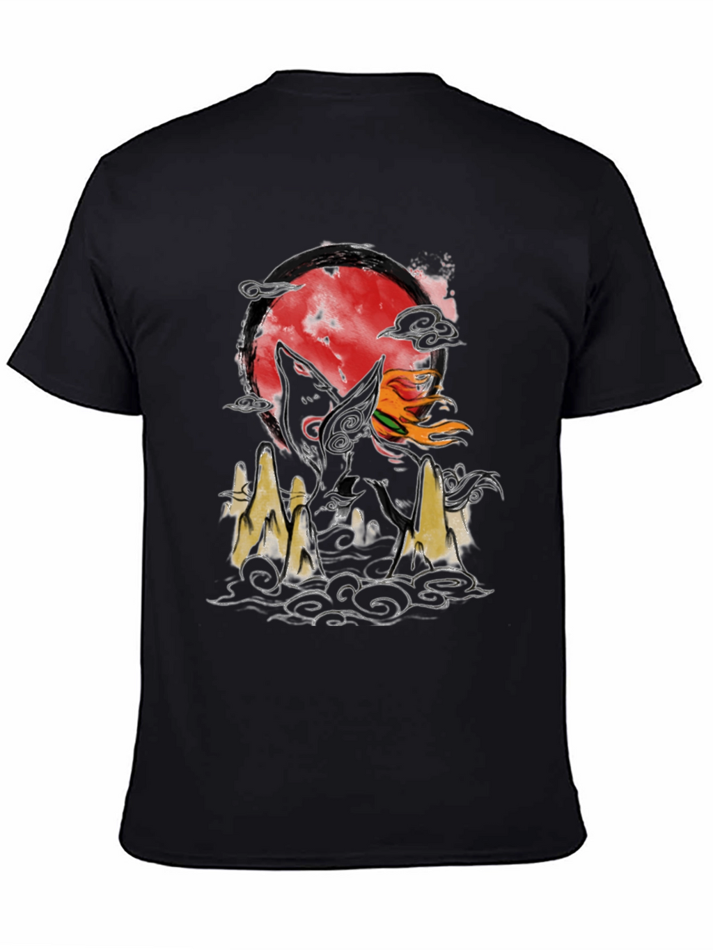 Wolf Moon Graphic Tee - Unique Design