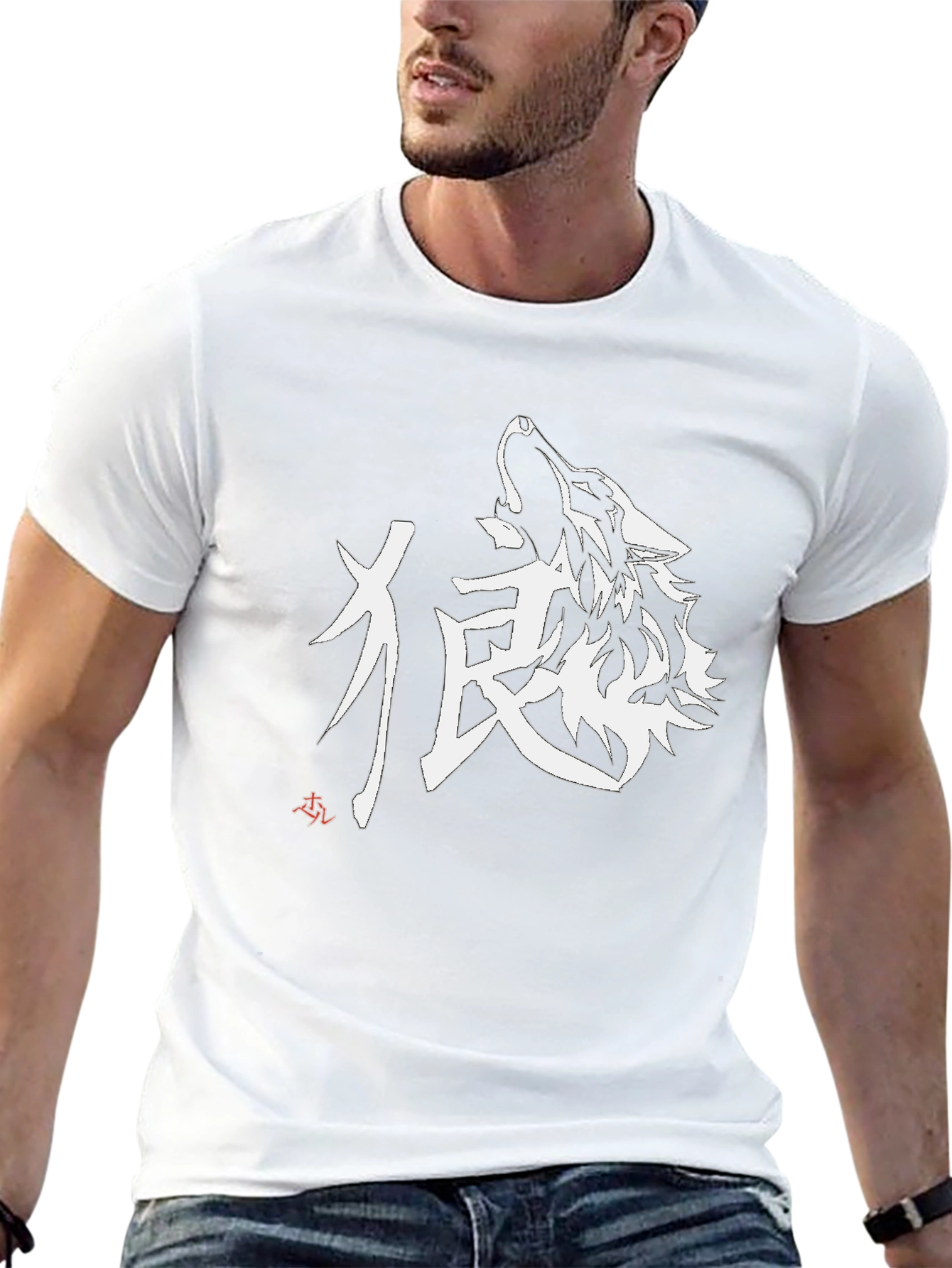 Black Wolf Graphic Tee - Stylish Streetwear