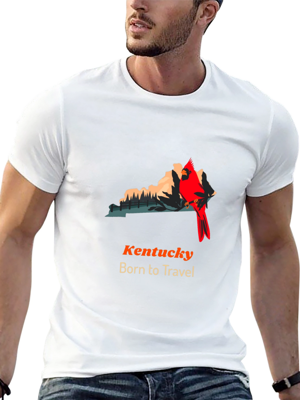 Kentucky Born to Travel Graphic Tee