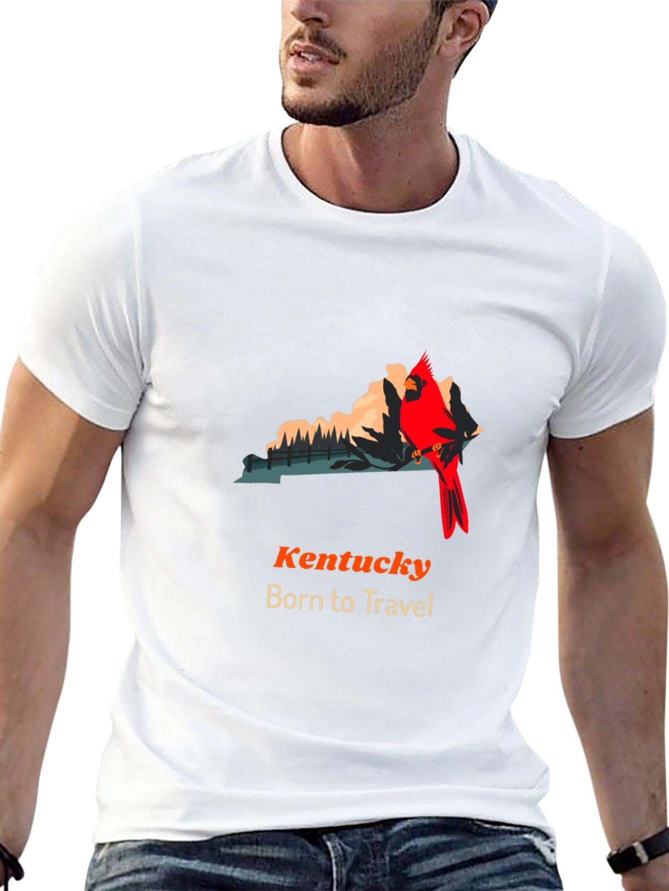 Kentucky Born to Travel Graphic Tee