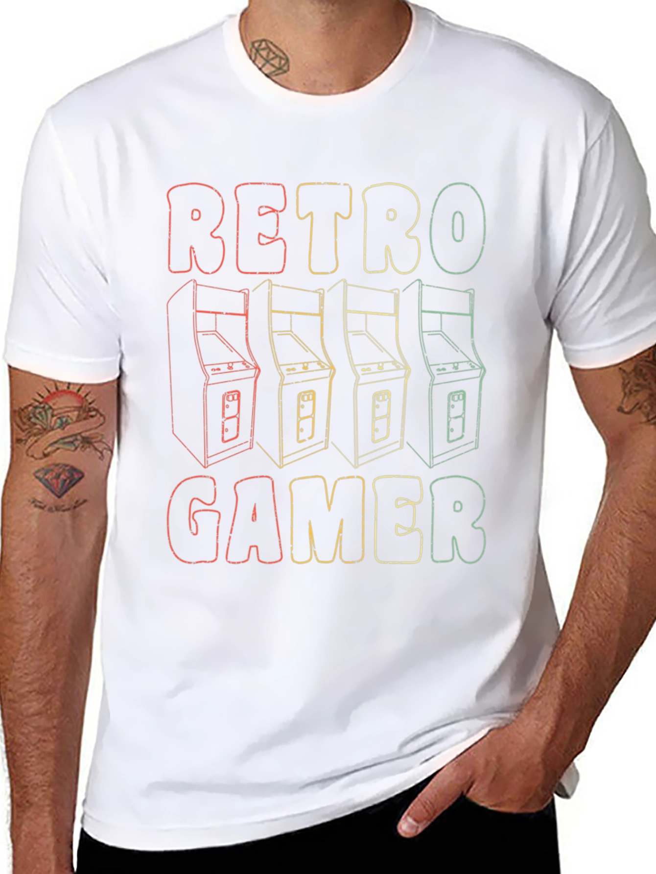 Retro Gamer T-Shirt - Classic Arcade Design