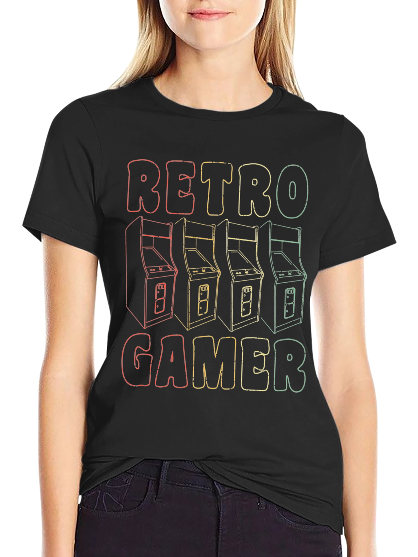 Retro Gamer T-Shirt - Classic Arcade Design