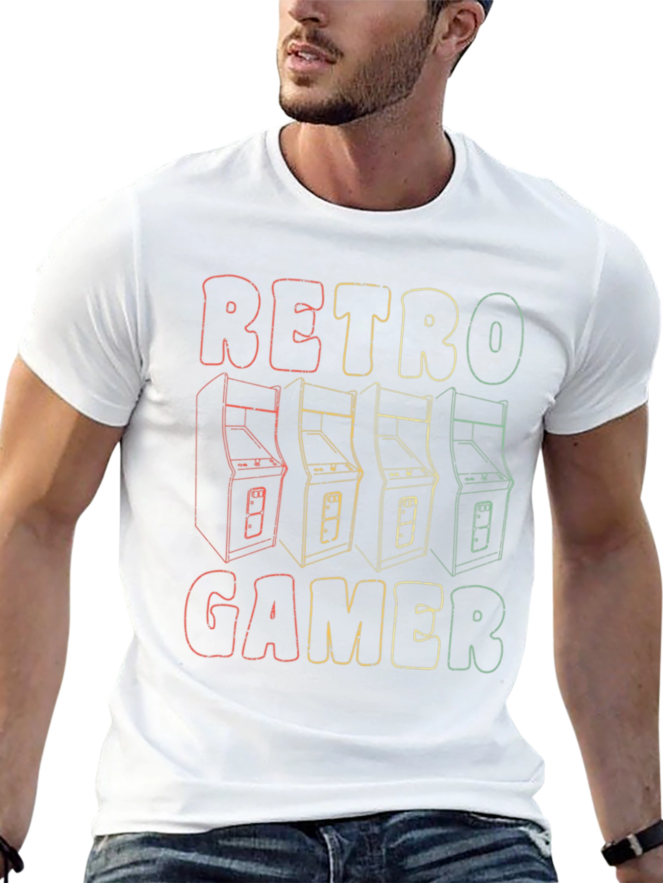 Retro Gamer T-Shirt - Classic Arcade Design