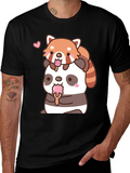 Kawaii Panda & Red Panda Ice Cream T-Shirt
