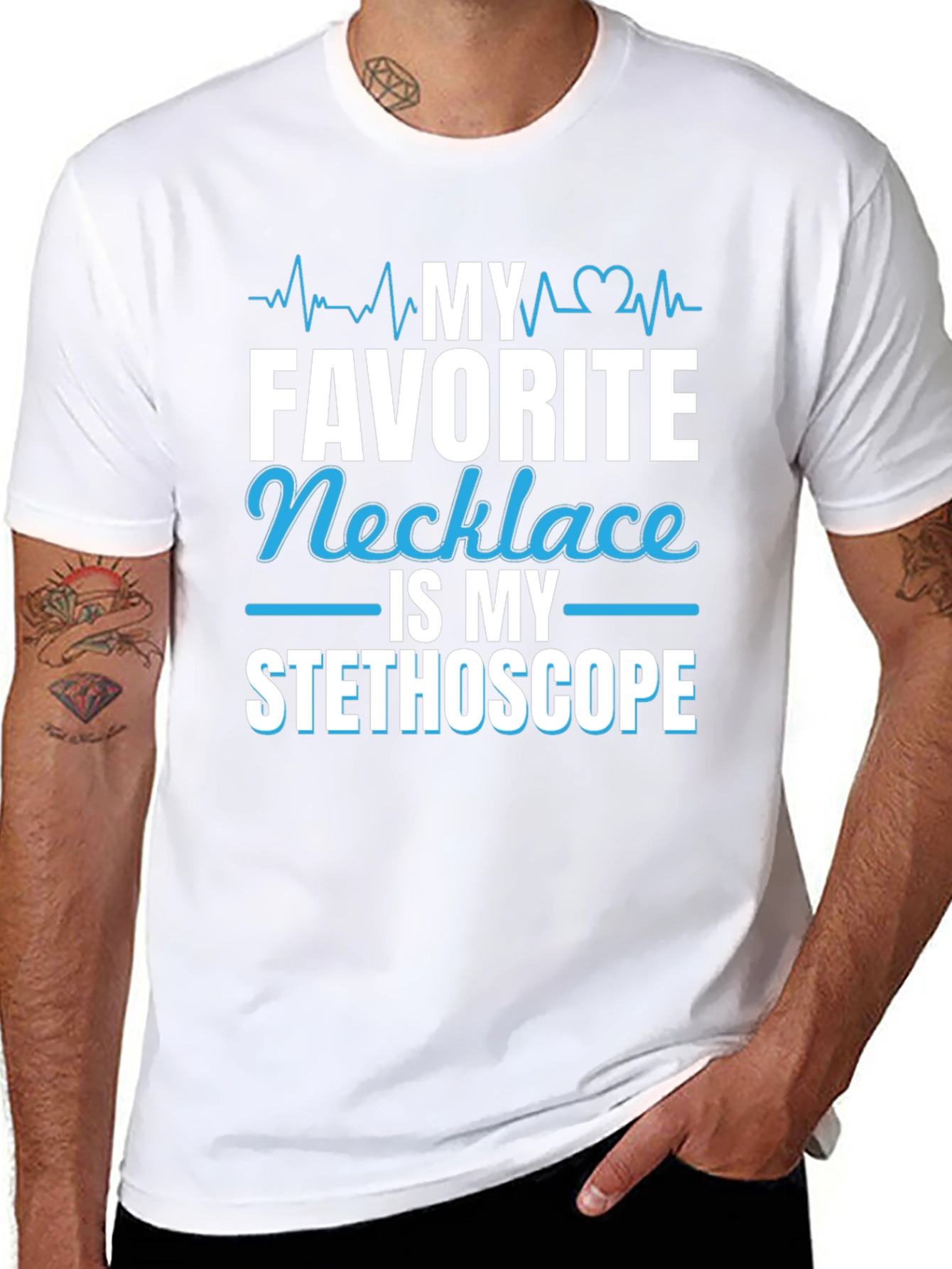 My Favorite Necklace is My Stethoscope T-Shirt