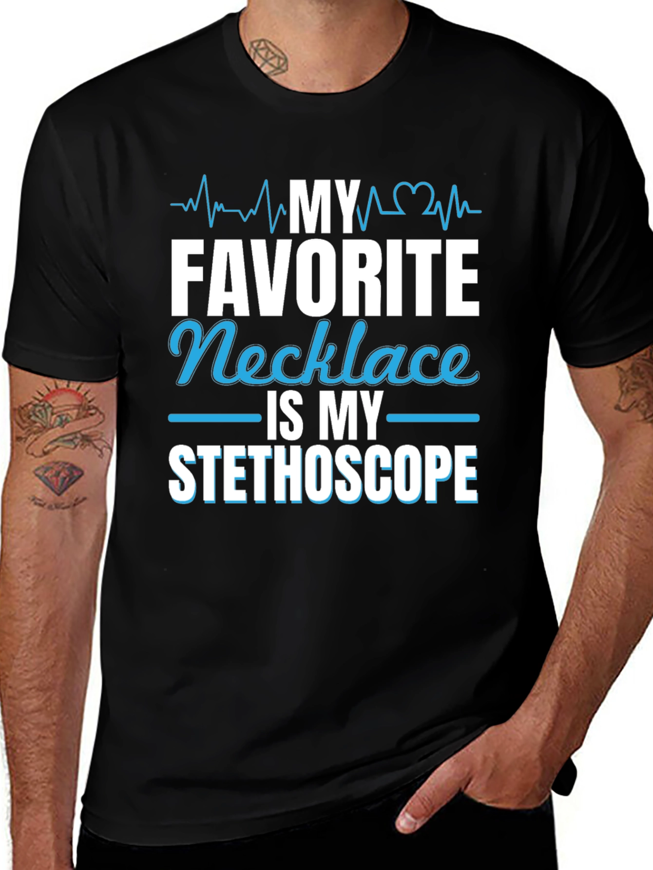 My Favorite Necklace is My Stethoscope T-Shirt