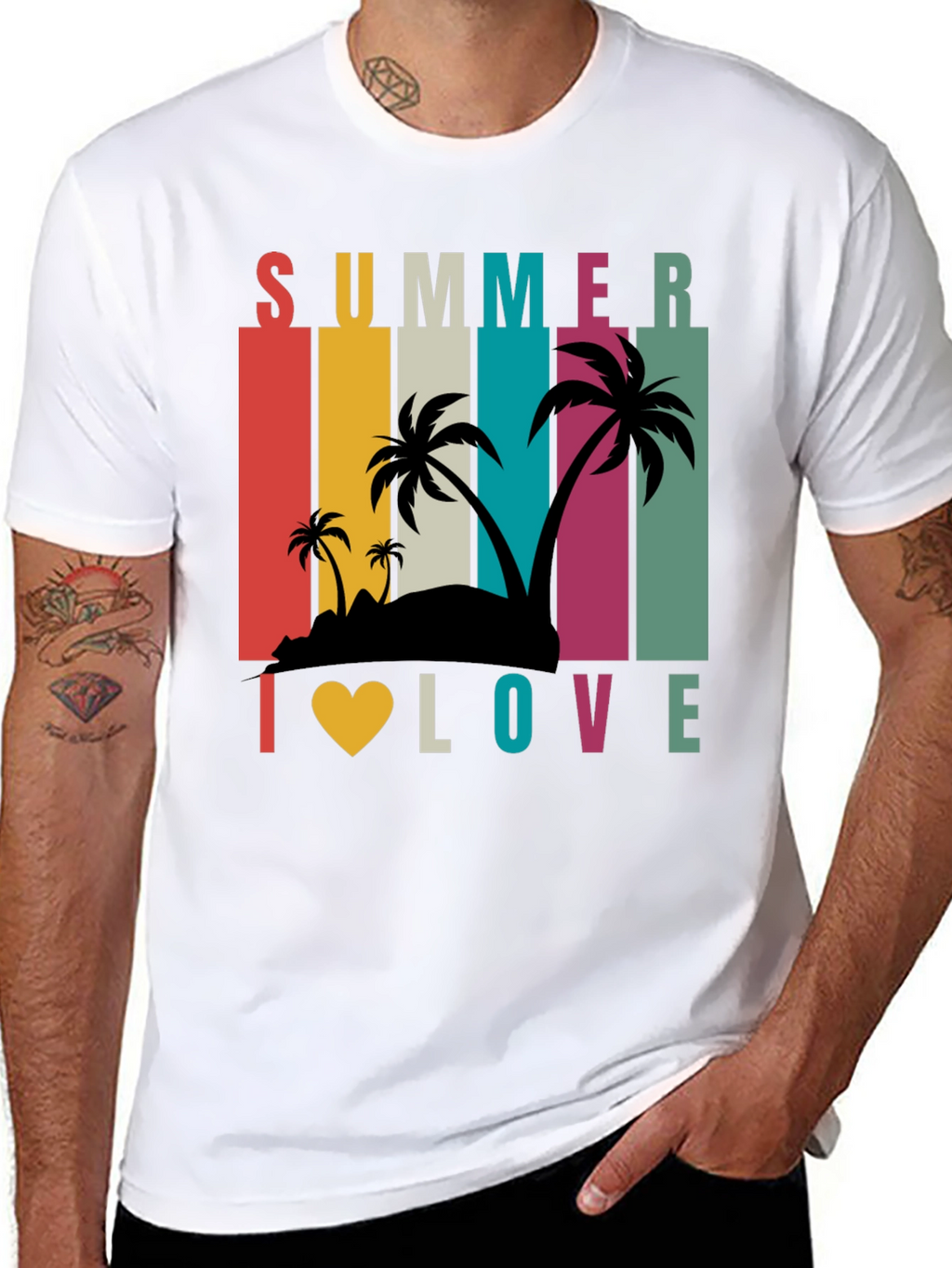 Summer I Love Retro T-Shirt