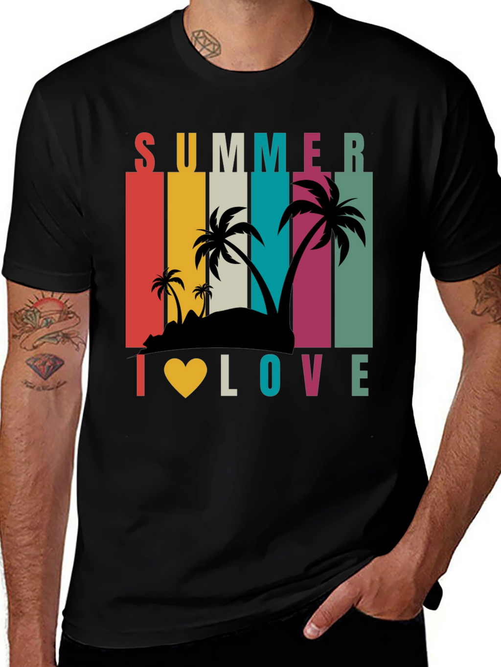 Summer I Love Retro T-Shirt