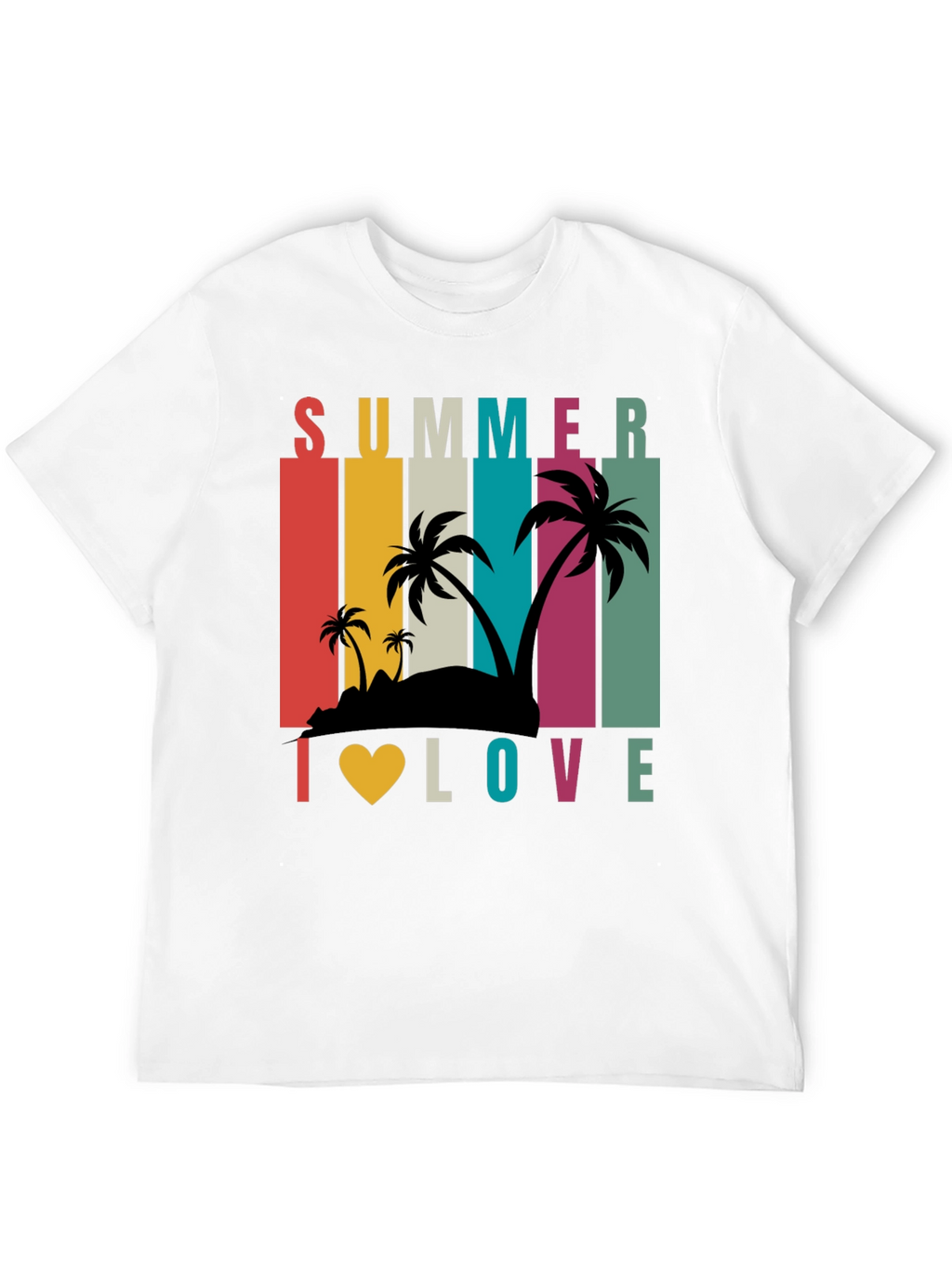 Summer I Love Retro T-Shirt